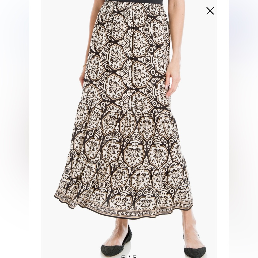 NWOT‎ Max Studio Women’s Geometric Print Maxi Skirt Spring Summer